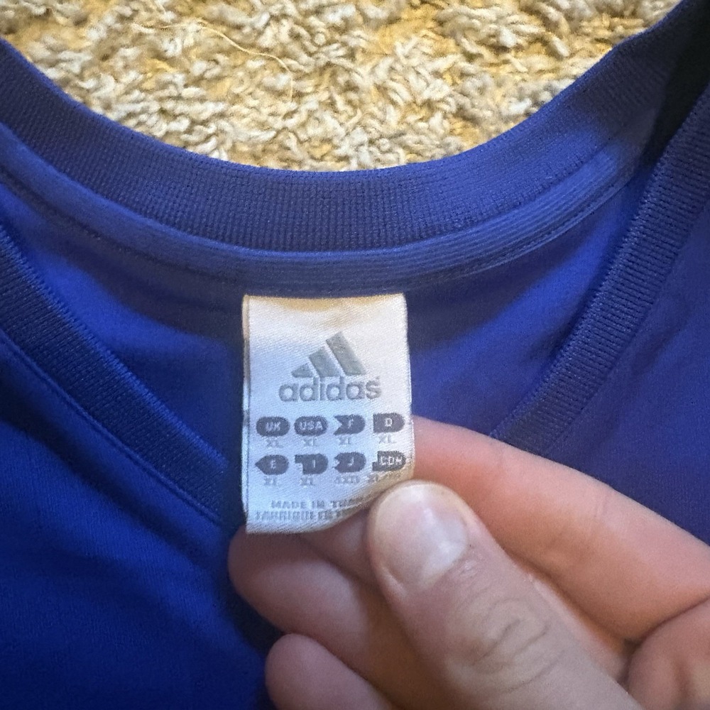 Vintage 200s Y2K Duke Blur Devils Soccer Jersey Men's XL Adidas 3 Stripes - Picture 3 of 8